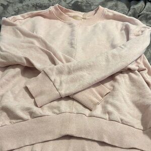 Zella Light Pink Crew Neck Sweater